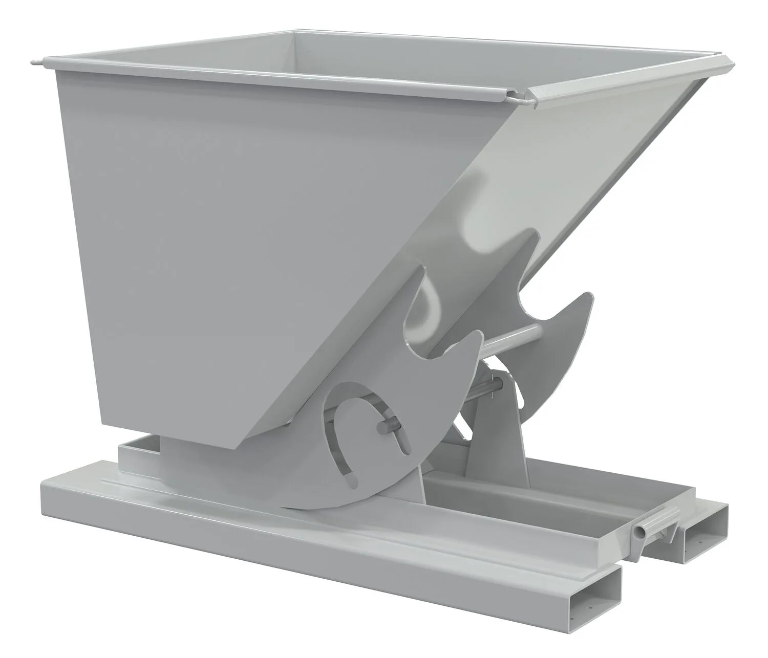 Vestil D-50-LD-NB-GY-MG d-style hoppers, no bump & dump