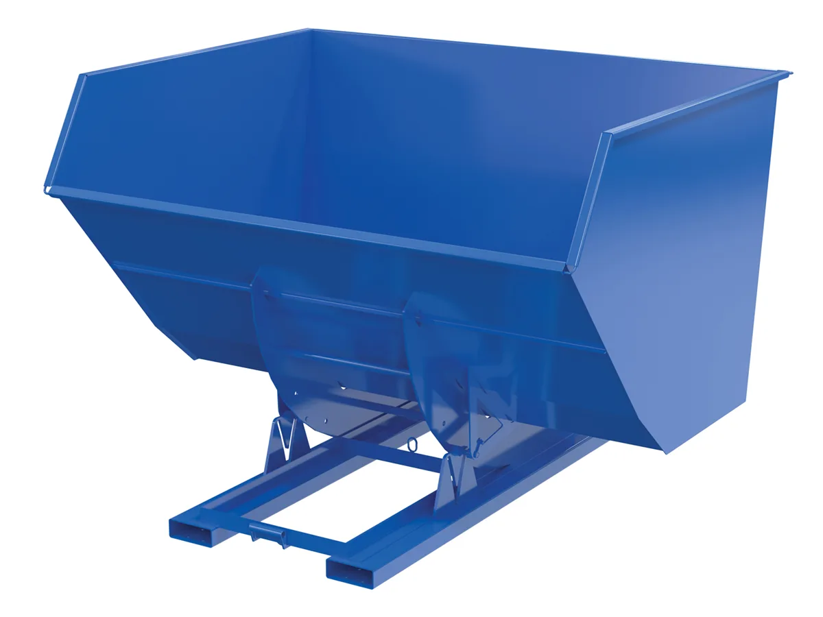 Vestil D-500-HD-NB d-style hoppers, no bump & dump