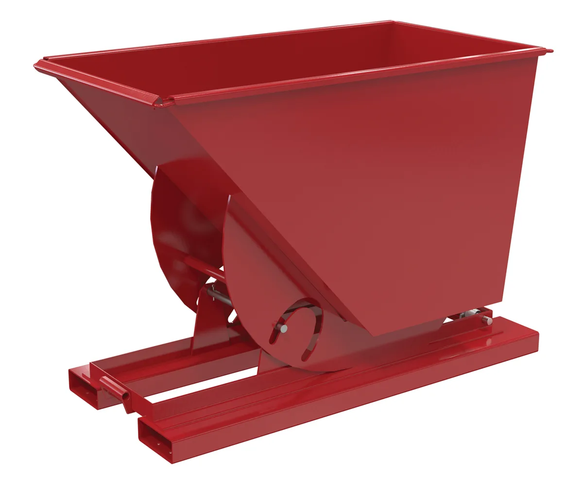 Vestil D-75-MD-NB-SR d-style hoppers, no bump & dump