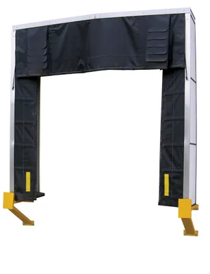 Vestil Vinyl Dock Shelter 36 In. 11 Ft. x 10.5 Ft. Black