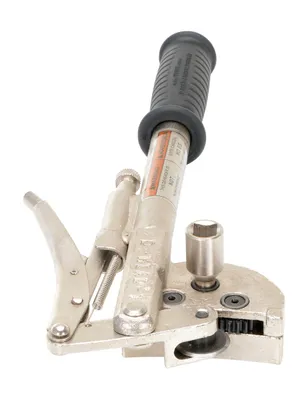 Vestil D-HEAD-1 manual drum deheader shown from an alternate angle