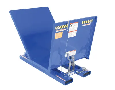 Vestil Steel Open Sided Hopper 61-1/16 In. x 38-13/16 In. x 42-11/16 In. 2000 Capacity Blue