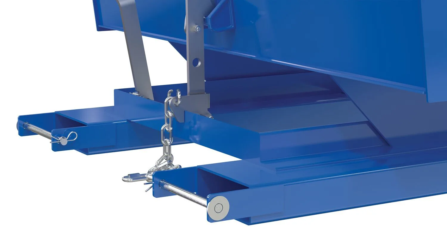 Vestil D-PIN d style - self-dumping steel joppers with bumper release