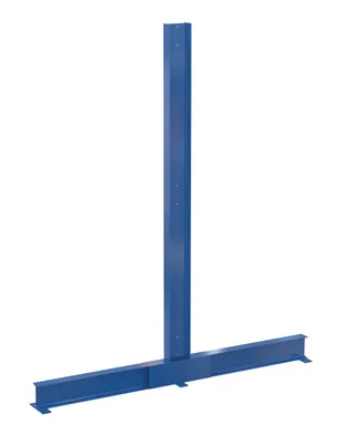 Vestil Steel Double-Sided Cantilever Upright 12 In. Usable Arms 10 Ft. High 26500 Lb. Capacity Blue