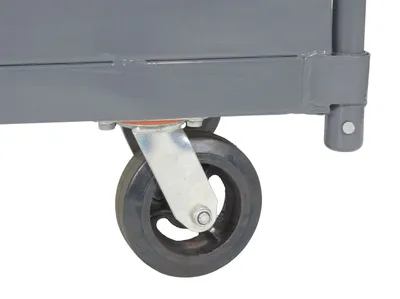 Vestil DBPT-2448-12 deep box steel platform truck shown from an alternate angle
