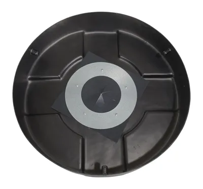 Vestil DC-P-30-CANF-BK recycling lid shown from an alternate angle