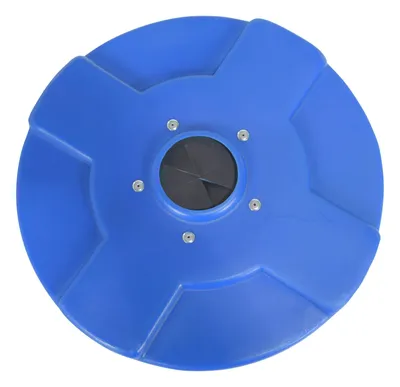 Vestil DC-P-30-CANF-BU recycling lid shown from an alternate angle