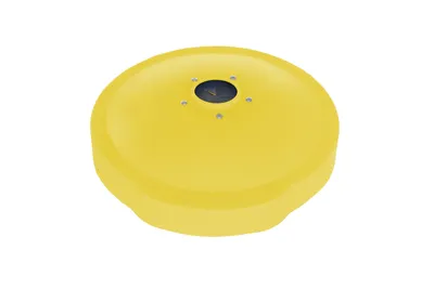 Vestil DC-P-55-CANF-UF-YL recycling lid