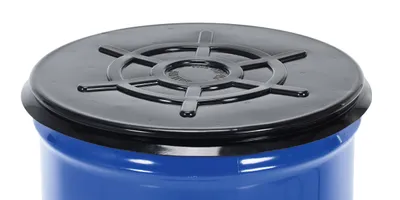 Vestil DC-TP-B drum cover shown from an alternate angle