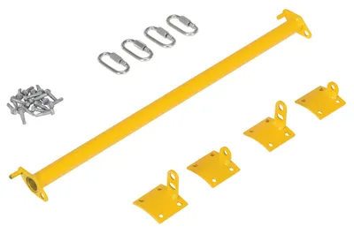 Vestil Steel Dock Chain Barrier Bollard Conversion Hardware Kit Yellow