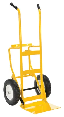 Vestil Steel Multi Purpose Drum and Hand Truck 28-7/8 In. x 26-3/4 In. x 59-7/8 In. 750 Lb. Capacity Yellow