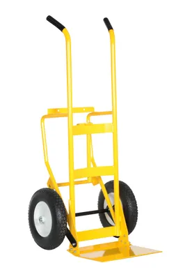 Vestil Steel Multi Purpose Drum and Hand Truck 28-15/16 In. x 26-3/4 In. x 59-13/16 In. 500 Lb. Capacity Yellow