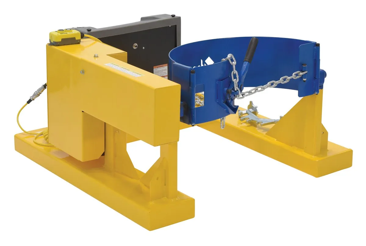 Vestil DCR-205-8-DC fork truck drum carrier rotator