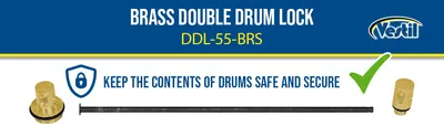 Vestil DDL-55-BRS double drum lock feature highlights