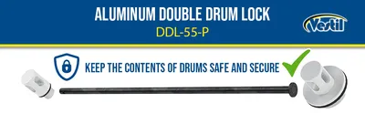 Vestil DDL-55-P double drum lock feature highlights