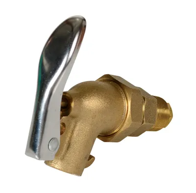 Vestil DFT-ADJ manual drum faucet shown from an alternate angle