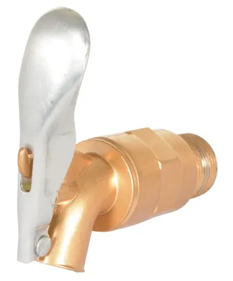 Vestil DFT-AL manual drum faucet shown from an alternate angle