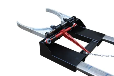 Vestil Steel Spring Grip Fork Mounted Drum Gripper 34 In. x 27-3/4 In. x 9-1/2 In. 1000-1500 Lb. Capacity Black