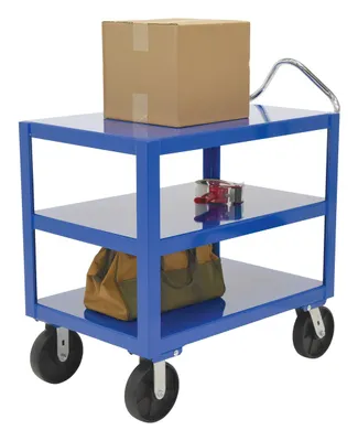 Vestil DH-PH4-2436-3 ergo-handle cart shown from an alternate angle