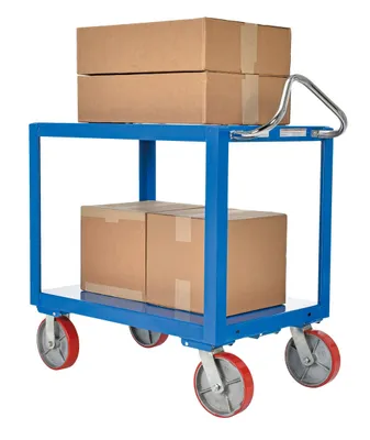 Vestil DH-PU2.4-2436 ergo-handle cart shown from an alternate angle