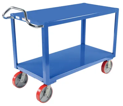 Vestil DH-PU2.4-2448 ergo-handle cart shown from an alternate angle