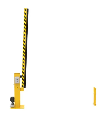 Vestil DJG-100-10 dock barricade shown from an alternate angle