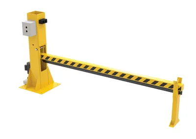 Vestil DJG-100 dock barricade shown from an alternate angle