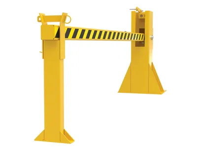 Vestil DJG-100MW dock barricade shown from an alternate angle