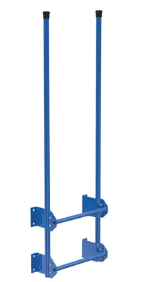 Vestil Steel Walk Through Dock Ladder 2 Step 300 Lb. Capacity Blue