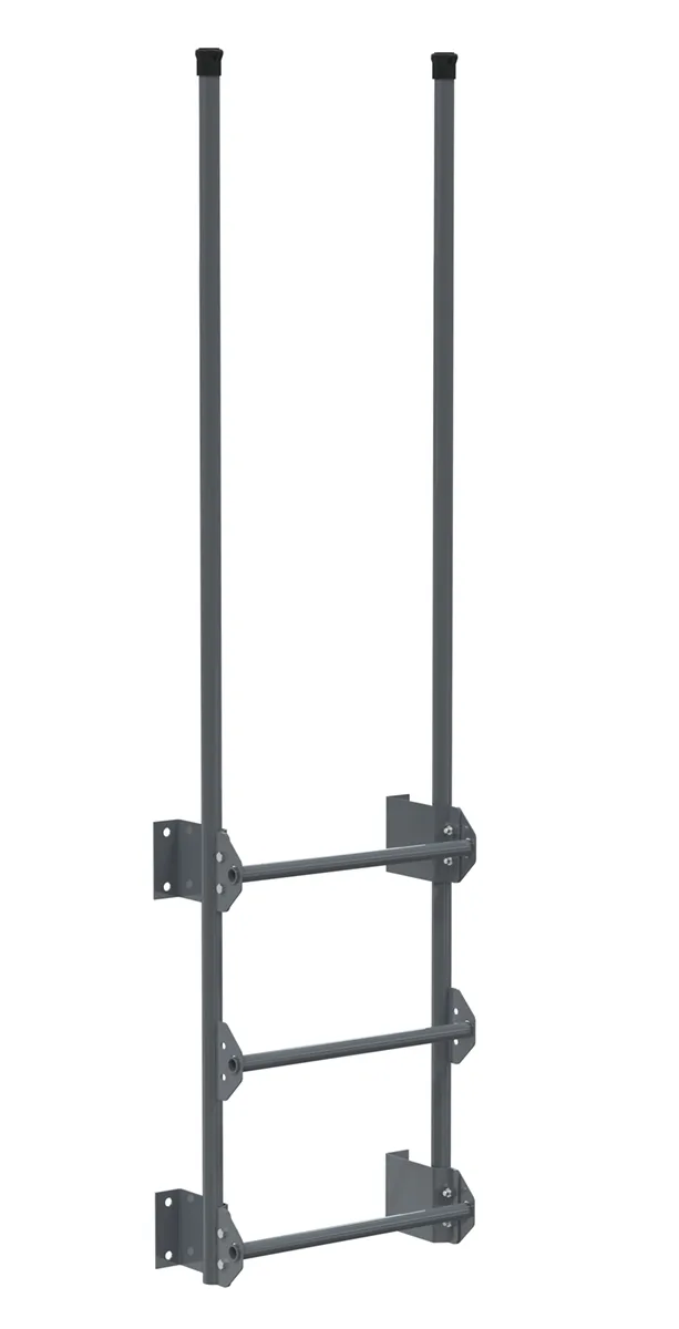 Vestil DKL-3-GYSG walk-thru style dock ladder