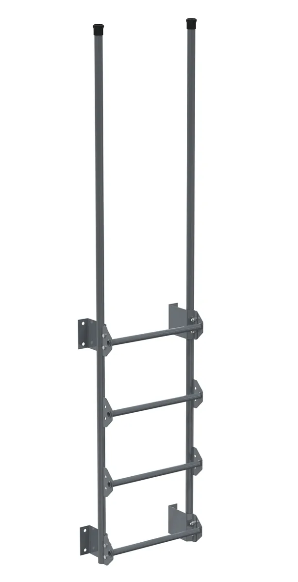 Vestil DKL-4-GYSG walk-thru style dock ladder
