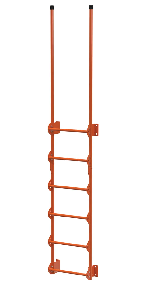 Vestil DKL-6-OR walk-thru style dock ladder