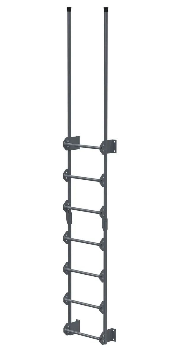 Vestil DKL-7-GYSG walk-thru style dock ladder