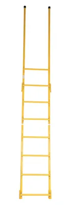 Vestil DKL-8 walk-thru style dock ladder shown from an alternate angle