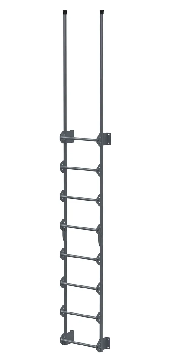 Vestil DKL-8-GYSG walk-thru style dock ladder