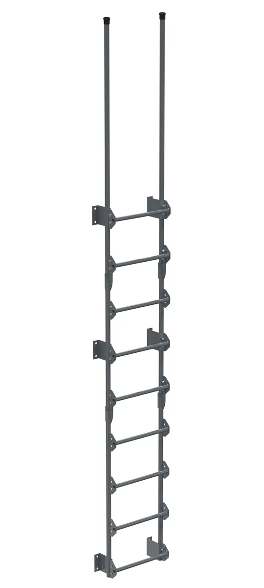 Vestil DKL-9-GYSG walk-thru style dock ladder