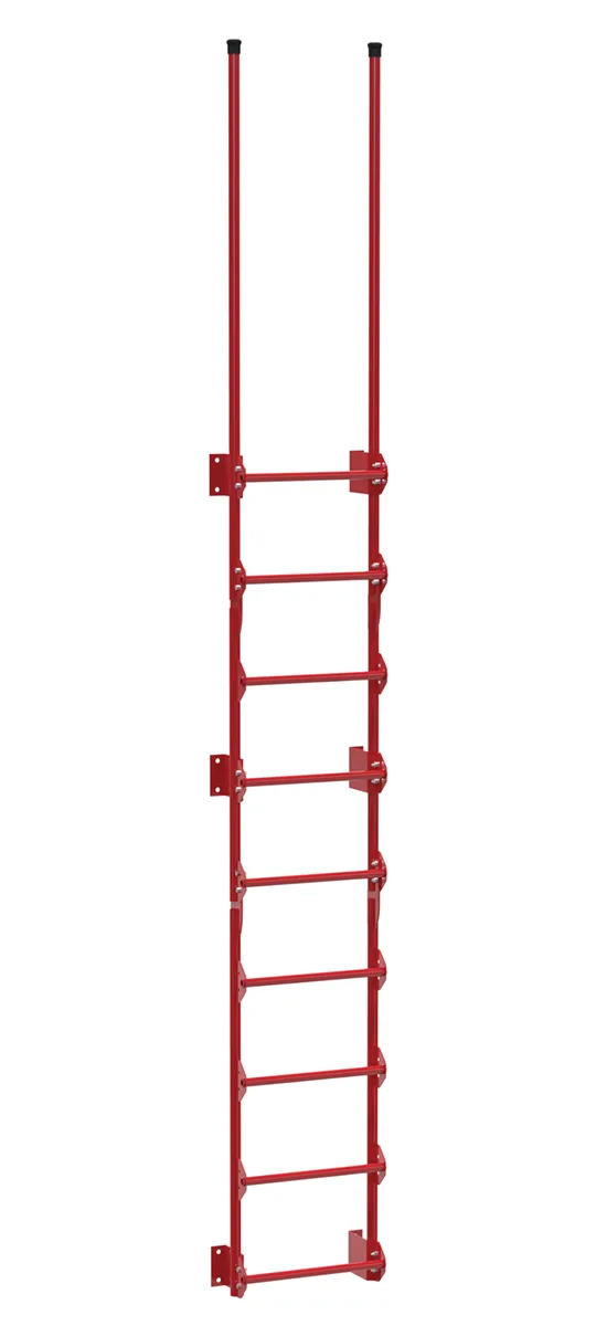 Vestil DKL-9-RD walk-thru style dock ladder