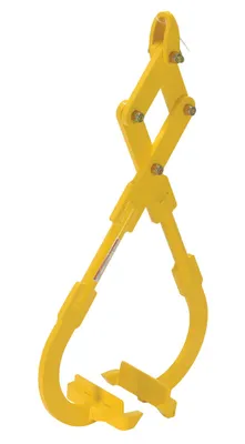 Vestil Steel Heavy Duty Die Lifting Tongs 28-1/2 In. Maximum Opening Width 2500 Lb. Capacity Yellow