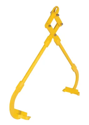 Vestil Steel Heavy Duty Die Lifting Tongs 38-9/16 In. Maximum Opening Width 3000 Lb. Capacity Yellow