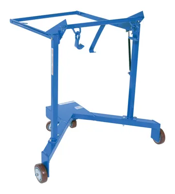 Vestil DM-550 drum lifter palletizer shown from an alternate angle
