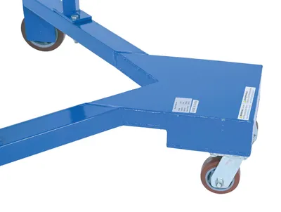 Vestil DM-550 drum lifter palletizer shown from an alternate angle