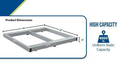 Vestil DOL-4242-6T-FL aluminum pallet dollie feature highlights