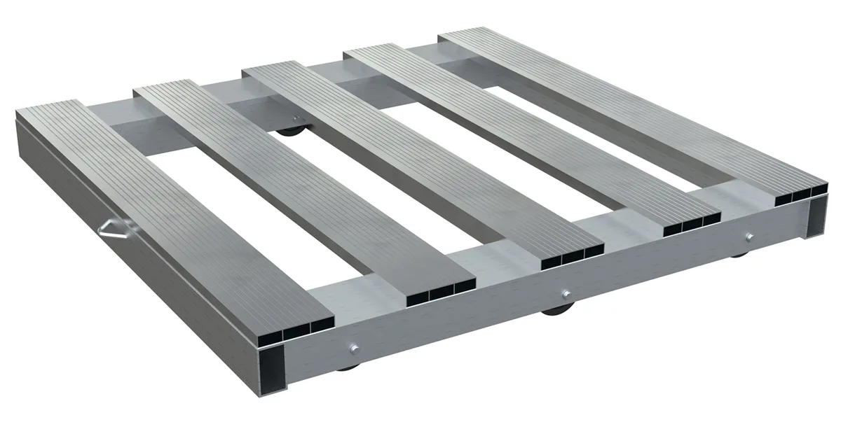 Vestil DOL-PT-4242-6NT aluminum pallet dollie