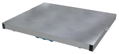 Vestil Aluminum Pallet Dolly with Solid Top Tilt 36 In. x 42 In. 8000 Lb. Capacity Silver