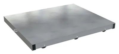 Vestil Aluminum Pallet Dolly with Pallet Top 36 In. x 48 In. 4000 Lb. Capacity Silver