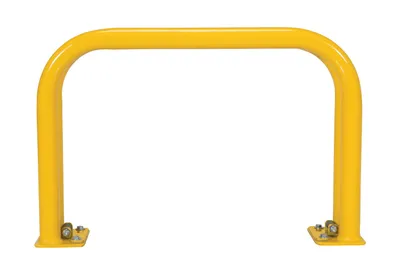 Vestil DPR-2616 steel dock plate storage rack shown from an alternate angle