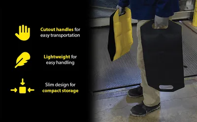 Vestil DRAFT-MT-18 dock draft mat feature highlights