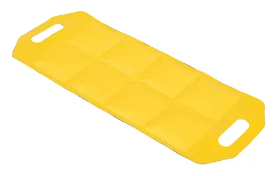Vestil Vinyl Dock Draft Mats 24 In. Usable Length Black / Yellow