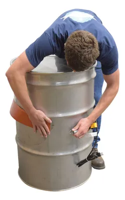 Vestil DRH-S-55 drum heater shown from an alternate angle