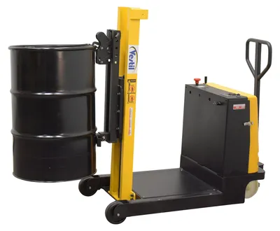 Vestil DRLT-CB-54-MDPL counter balanced drum stacker shown from an alternate angle